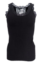 Black Colour - Ivy rib top black