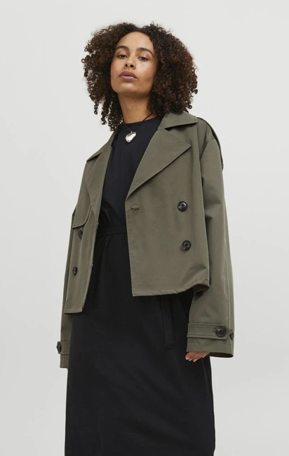 JJXX - Carlie trenchcoat army grøn - 3