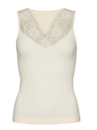 Tim & Simonsen - Belen V-lace top panna