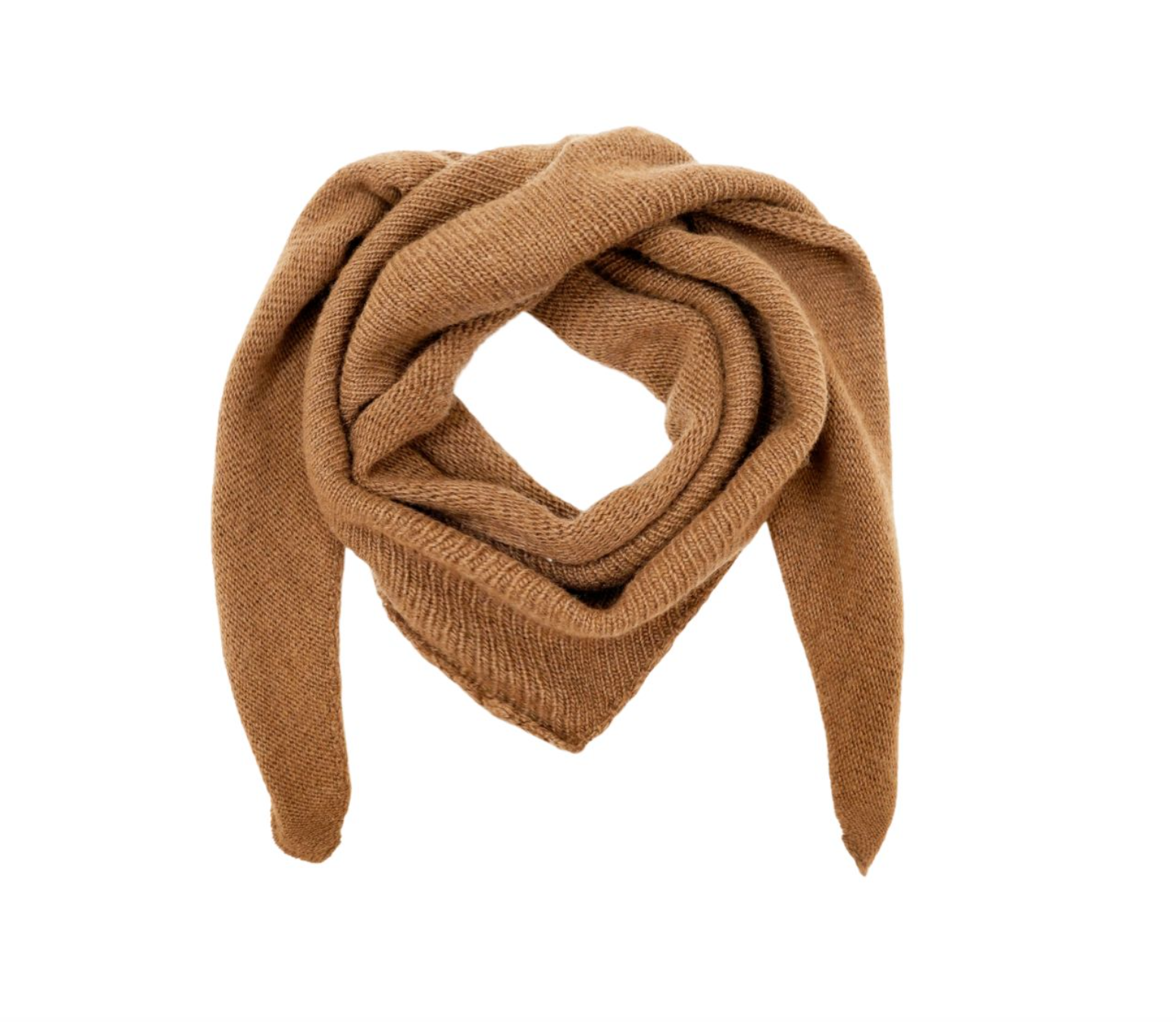 Black Colour - Mini knitted scarf frappe