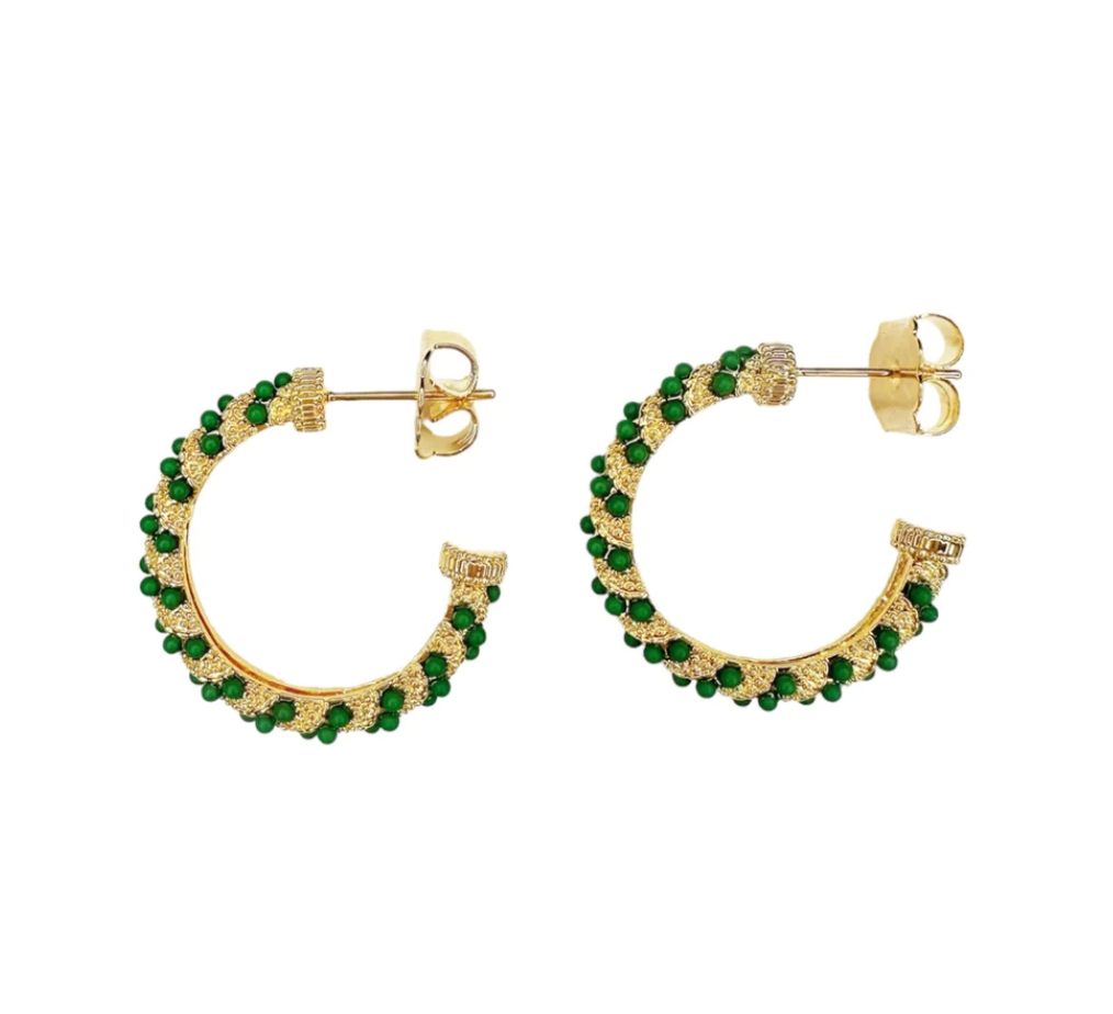 Pico Copenhagen - Akoya earrings green