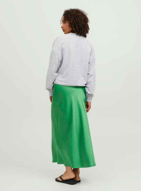 JJXX - Kimmie satin midi skirt green - 2