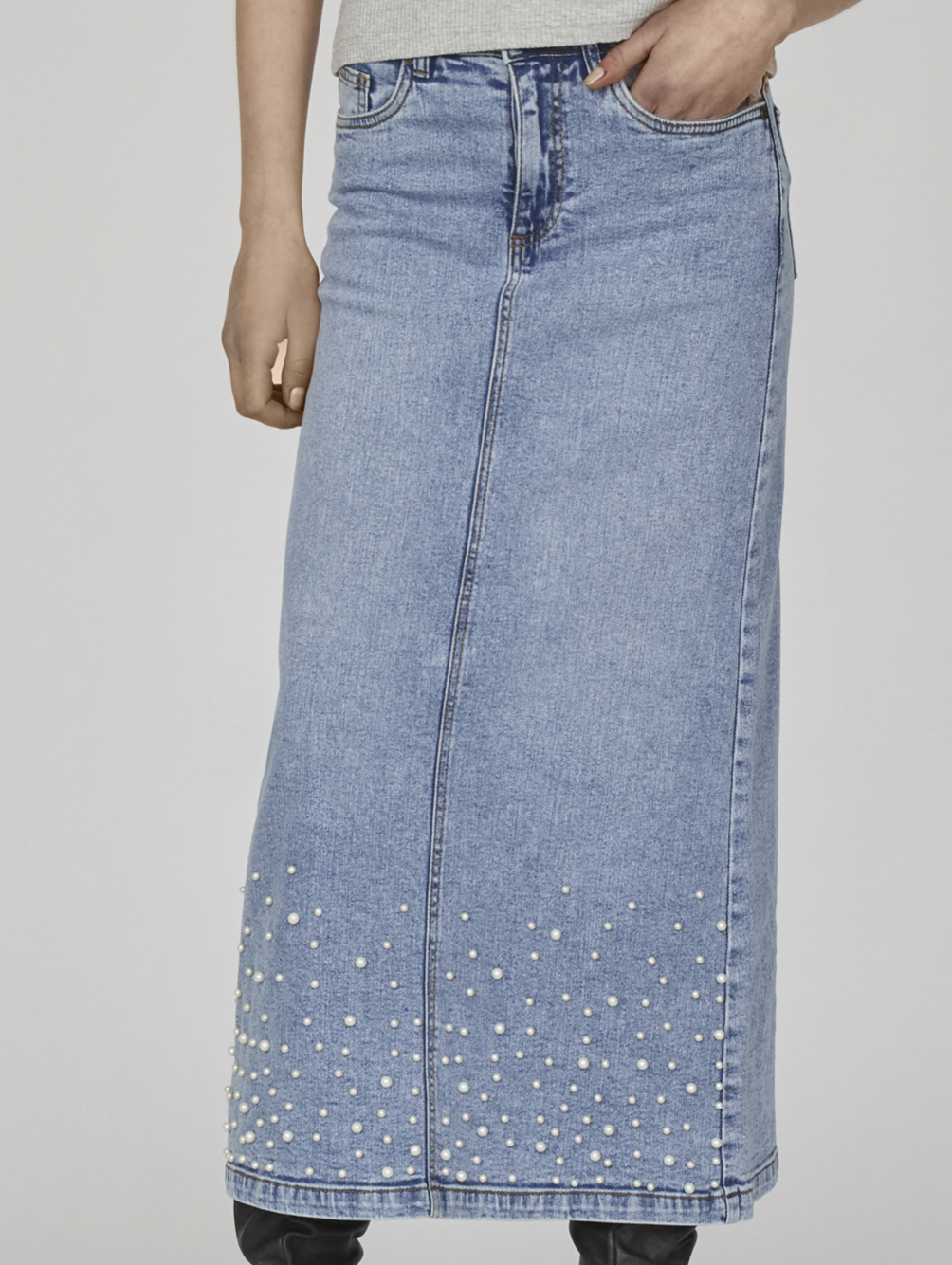 Sister Point- Olia  denim nederdel