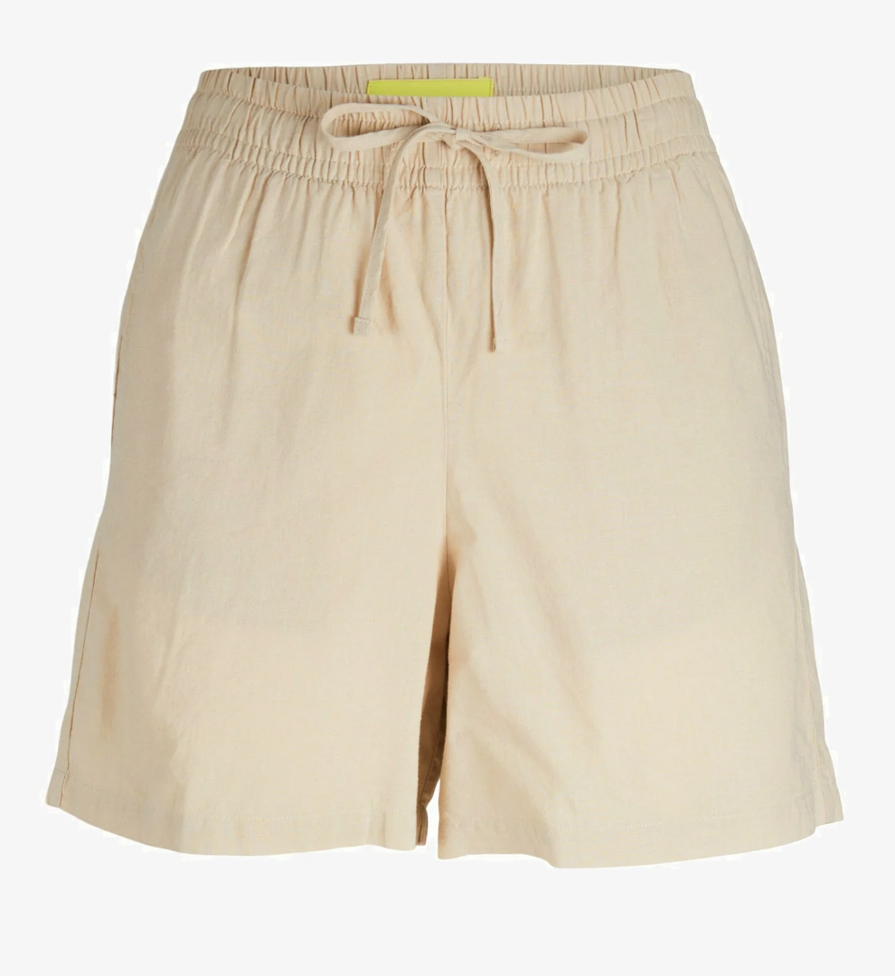 JJXX amy linen shorts creme