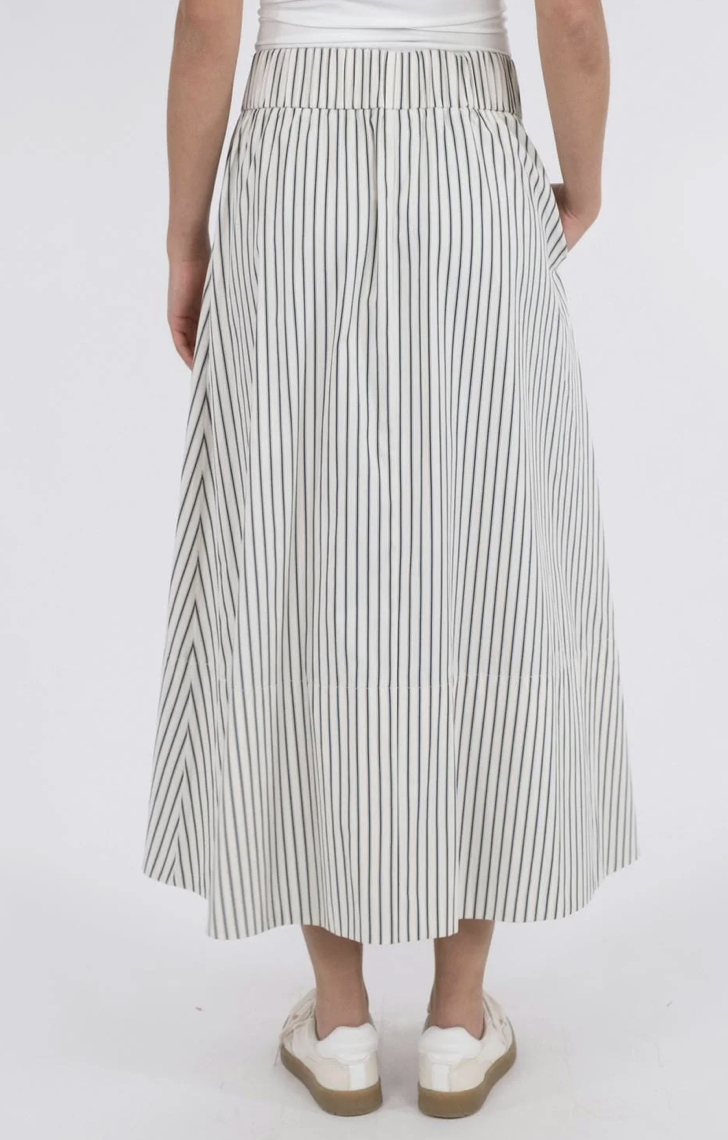 Neo Noir yara long stripe nederdel - 2