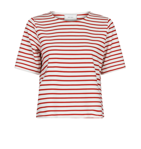 Neo Noir - Soanie stripe tee rød