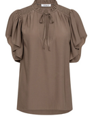 Co´ Couture - Torac  Frill top Walnut