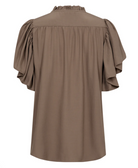 Co´ Couture - Torac  Frill top Walnut - 2