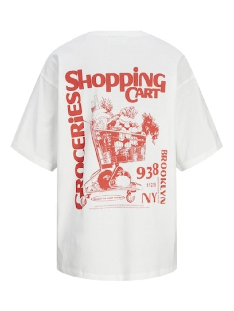 JJXX - Josephine loose tee white/red - 2