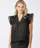 Neo Noir jayla bedazzled top sort - 3