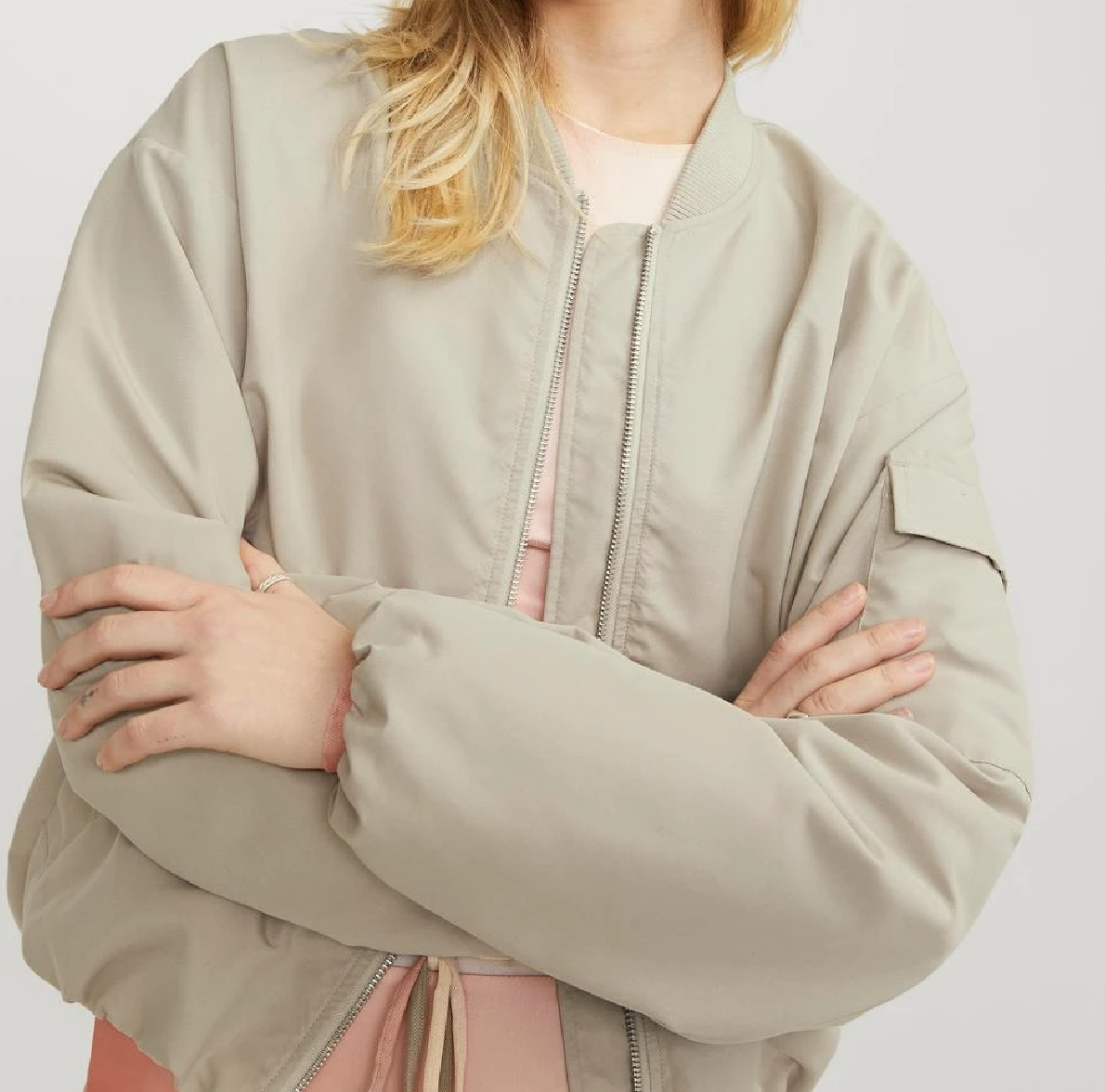 JJXX Bomber jakke beige - 2