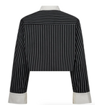 Co ´Couture Danny stripe crop skjorte  - 2