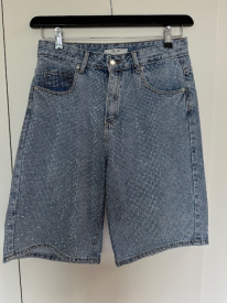 Denim glimmer shorts