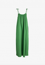 JJXX - Karla linen blend long dress green