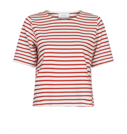 Neo Noir - Soanie stripe tee rød