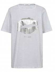 Co` couture kiss oversize Tee hvid