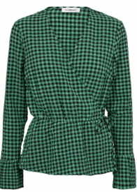 Co ´Couture Cale Check wrap bluse